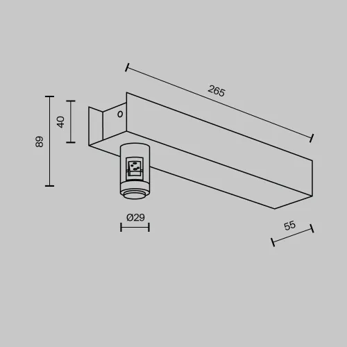 Комплектующие для трековой системы Technical TRA155CW-BB-B  фото 2